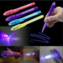 Caneta de Tinta Invisível com Luz UV: Escreva Mensagens Secretas e Divirta-se
