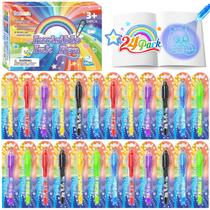 Caneta de tinta invisível GIFTINBOX com luz UV para crianças (pacote com 24) Caneta de tinta invisível GIFTINBOX com luz UV para crianças (pacote com 24)