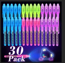 Caneta de tinta invisível KERRT com mensagem secreta de luz UV 30 unidades