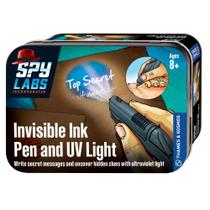 Caneta de tinta invisível Spy Labs Thames & Kosmos com luz UV