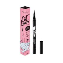 Caneta Delineadora Preta Vizzela Line Pen Ponteira Super Fina Cat Lovers Ultra Black Vegana