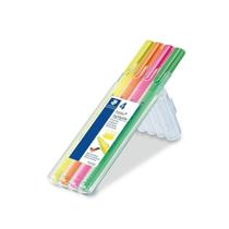 Caneta Destaca Triplus Highlighter 4 Cores Neon Staedtler