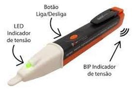 Caneta Detector De Tensão Ac 90v-1000v Profissional Caneta Detector De Tensão Ac 90v-1000v Profissional