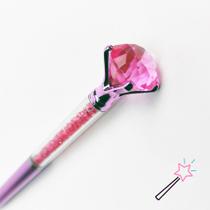 Caneta Diamante Cores:Rosa Escuro