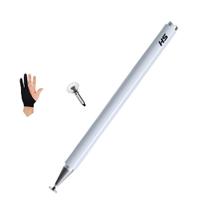 Caneta Digital Stylus p Celular Tablet Samsung Smartphone Kindle Notebook 2em1 Touch Capacitiva Ponta Fina p Desenhar Escrever Luva