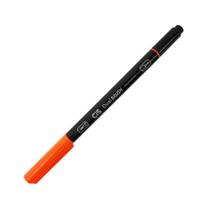 Caneta Dual Brush Aquarelável Laranja - CIS