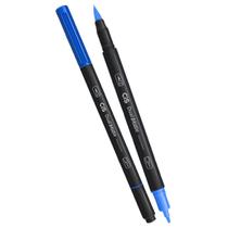 Caneta Dual Brush Pen Aquarelável CiS - Azul Escuro