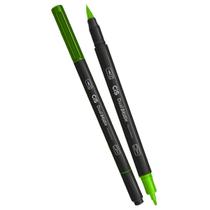Caneta Dual Brush Pen Aquarelável CiS - Verde Oliva