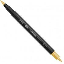 Caneta Dual Brush Pen Aquarelável Dourada - Cis