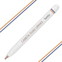 Caneta Duas Linhas Lunix Tilibra