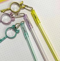 Caneta Em Gel Chave Coelho Ponta Fina Kit com 2 Unidades