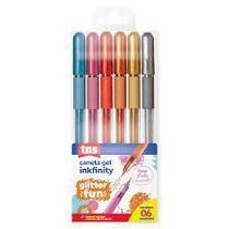 Caneta em Gel Infinity Glitter Fun - 6 Cores Caneta em Gel Infinity Glitter Fun - 6 Cores