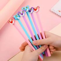 Caneta Em Gel Pantera Cor De Rosa Ponta Fina Kit com 2 Unidades