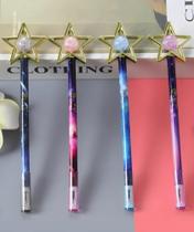 Caneta Em Gel Ponta Fina Estrela Mágica Kit 2 Unidades