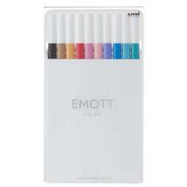 Caneta Emott 0,4 Mm Nº2 Estojo Com 10 Cores Uni-Ball