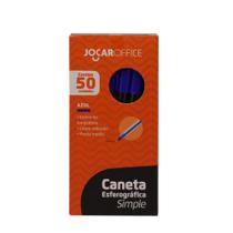 Caneta Esf.Simple Media Azul Caixa C/50 Und Jocar Office leo leo