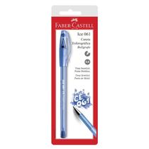 Caneta esfer Ice 061 Azul Faber-Castell