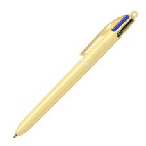 Caneta Esfereográfica 4 Cores Retrátil Linha Pastel Ponta Média 1.0 mm