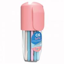 Caneta esferográfica 0.7mm BPX com 18 cores Rosa - Cis Caneta esferográfica 0.7mm BPX com 18 cores Rosa - Cis