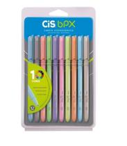 Caneta Esferográfica 0.7Mm Cis Bpx Estojo Com 10 Cores