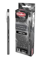 Caneta Esferográfica 0.7Mm Preta Smart Caixa Com 12 Peças