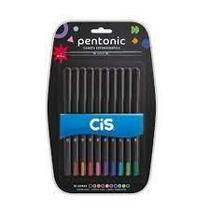 Caneta Esferográfica 0,7Mm Estojo C/10 Pentonic 76.1124 Caneta Esferográfica 0,7Mm Estojo C/10 Pentonic 76.1124