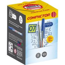 Caneta esferografica 0,7mm vermelha compactor