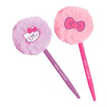 Caneta esferográfica 1.0 com pompom Hello Kitty - Leonora