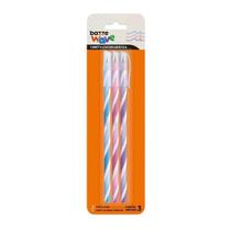 Caneta Esferográfica 1.0 mm Fashion C/ 3 cores - Bazze Wave