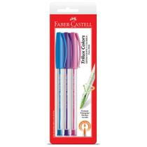 Caneta esferográfica 1.0 Trilux Colors SM/032COLORS343276 com 3 unidades - Faber-Castell Caneta esferográfica 1.0 Trilux Colors SM/032COLORS343276 com 3 unidades - Faber-Castell