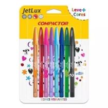 Caneta Esferográfica 1.0mm Jet Lux (8cores) Compactor Caneta Esferográfica 1.0mm Jet Lux (8cores) Compactor