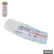 Caneta Esferográfica 24 Pç Perfumada 0.7mm Pastéis - Tudo em Caixa