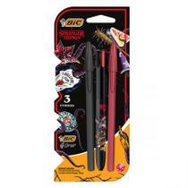 Caneta esferográfica 4 cores e 2 canetas Cristal Matte Stranger Things - Bic Caneta esferográfica 4 cores e 2 canetas Cristal Matte Stranger Things - Bic