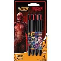 Caneta Esferográfica 4 Cores Stranger THINGS Temporada 1 a 4 BIC Blister Caneta Esferográfica 4 Cores Stranger THINGS Temporada 1 a 4 BIC Blister