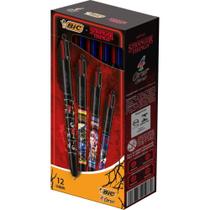 Caneta Esferográfica 4 Cores Stranger THINGS Temporada 1 a 4 com Caixa C/12 BIC