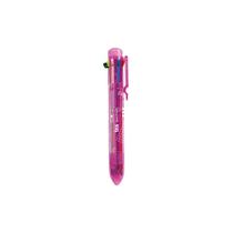 Caneta Esferográfica 8 Cores Holic TRIS Rosa