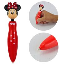 Caneta Esferográfica Azul em Forma de Minnie Mouse