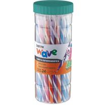 Caneta Esferografica Bazze Wave 1.0MM 6CORES