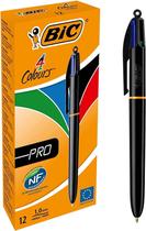 Caneta esferográfica BIC 4 Colours Pro Assorted 902129 de ponta média