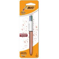 Caneta Esferográfica BIC 4 Cores Rose GOLD Blister Caneta Esferográfica BIC 4 Cores Rose GOLD Blister