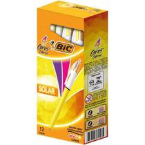 Caneta Esferografica BIC 4 Cores Solar Fashion CX.C/12