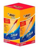 Caneta Esferográfica Bic Clássica 1.0 Mm Cristal Vermelha- C/50 Unidades