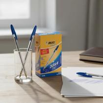 Caneta Esferográfica Bic Cristal Azul - Caixa 50 Unidades Ex