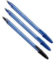 Caneta Esferográfica BIC Cristal Bold 1.6Mm 2 Azul - 1 Preto - Bic Amazônia (Sheaffer)