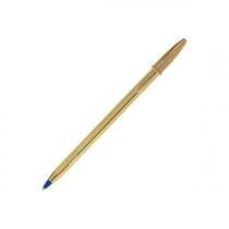 Caneta Esferográfica BIC Cristal Celebration Dourado com Tinta Azul, Ponta Média 1.0MM, 1 Unidade Caneta Esferográfica BIC Cristal Celebration Dourado com Tinta Azul, Ponta Média 1.0MM, 1 Unidade