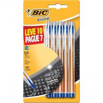 Caneta Esferográfica Bic Cristal Precisão Azul Ponta Fina Leve 10 Pague 7 Unidades Caneta Esferográfica Bic Cristal Precisão Azul Ponta Fina Leve 10 Pague 7 Unidades
