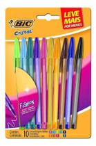 Caneta Esferografica Bic Fashion 10 Cores 1.2mm Colorida