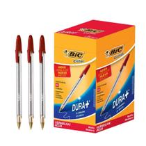 Caneta Esferográfica Bic Ponta Média Cristal Vermelha c/50