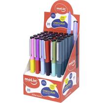 Caneta Esferográfica BOSS 0,7 MM Molin Display com 30 Unidades