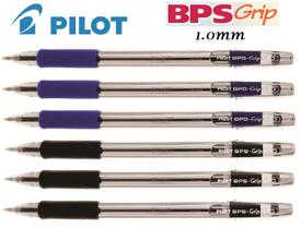 Caneta Esferográfica BPS Grip 1.0mm Pilot Kit com 6 AZ E PT
